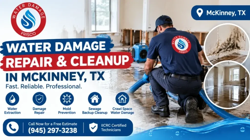 Water Damage Repair Cleanup McKinney TX