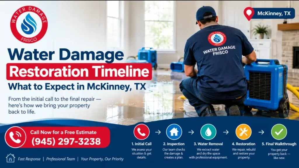 Water Damage Restoration Timeline McKinney TX