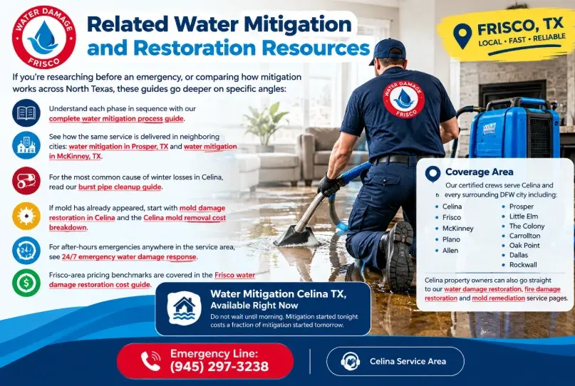 Water mitigation and water extraction across North Texas