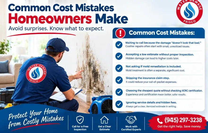What does water damage restoration cost Allen TX? Real 2026 price ranges, cost of water damage repair allen tx, water damage restoration cost per square foot, water extraction cost allen tx, mold remediation cost allen tx, flood damage cleanup cost allen tx, water damage repair cost estimate