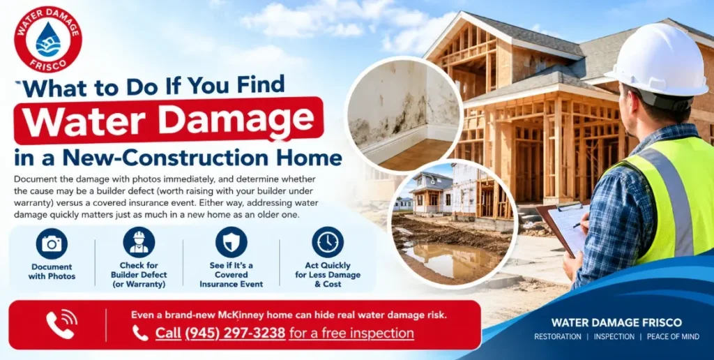 What to Do If You Find Water Damage in a New-Construction Home