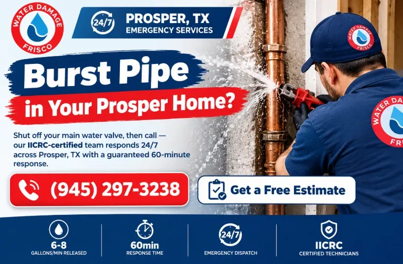 What to Do Right Now If a Pipe Just Burst in Your Prosper Home