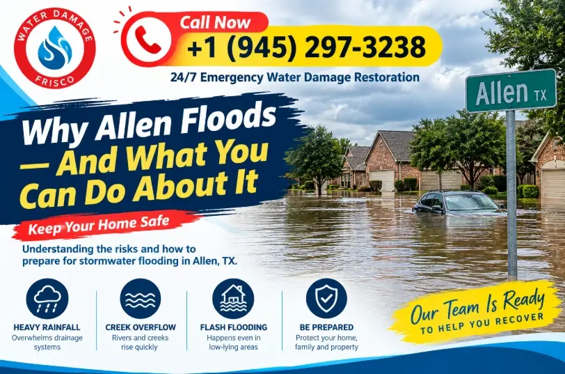 Why Allen Floods, Rowlett Creek Watershed and Storm Drain Overflow
