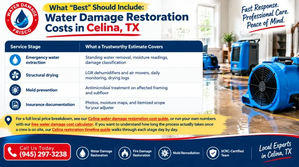 Why Celina Homeowners Choose Water Damage Frisco