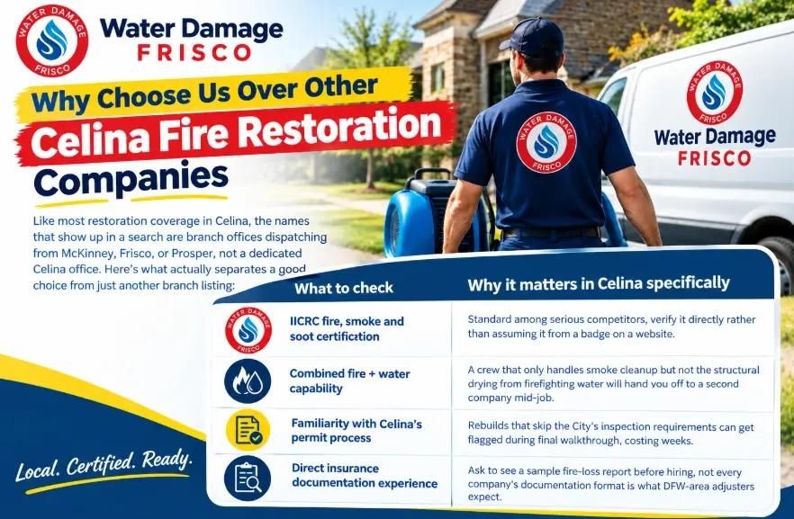 Why Choose Us Over Other Celina Fire Restoration Companies