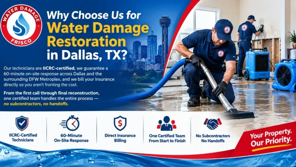 Why Choose Us for Water Damage Restoration in Dallas, TX