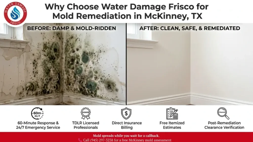 Why Choose Water Damage Frisco for Mold Remediation in McKinney, TX