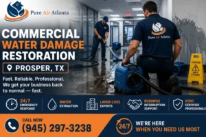 commercial water damage restoration prosper tx