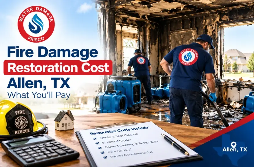 fire damage restoration cost allen tx