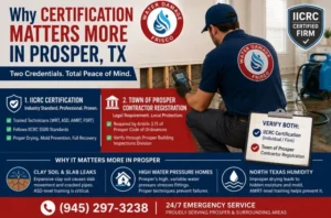 iicrc certified water damage restoration prosper tx