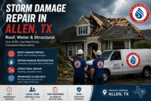 storm damage repair allen tx