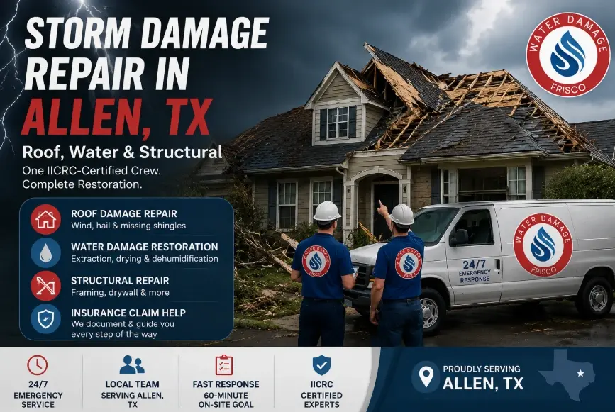 storm damage repair allen tx
