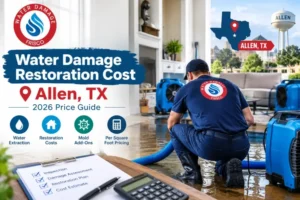 water damage restoration cost allen tx