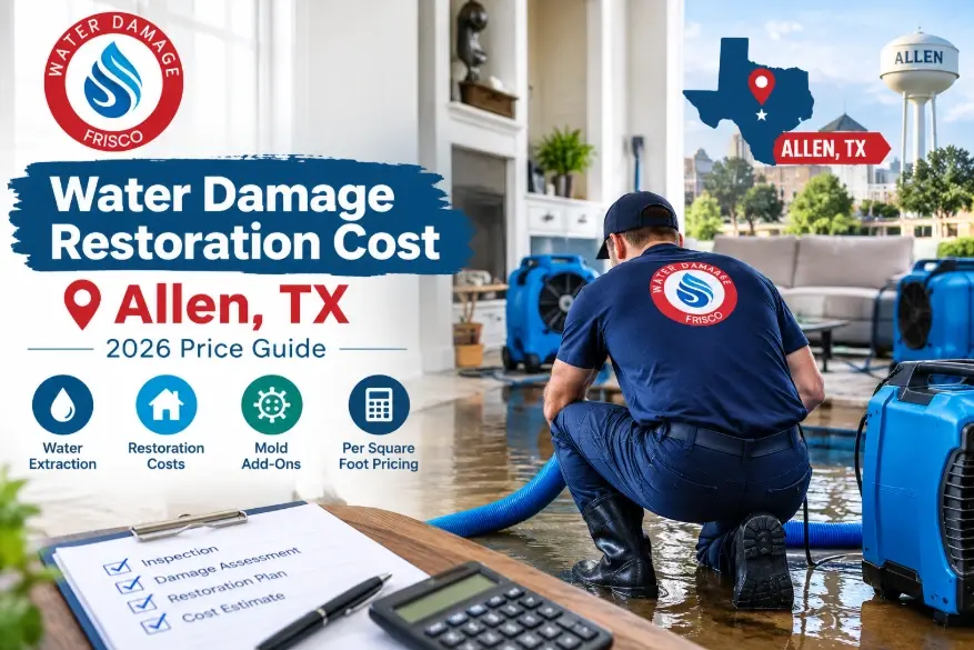 water damage restoration cost allen tx