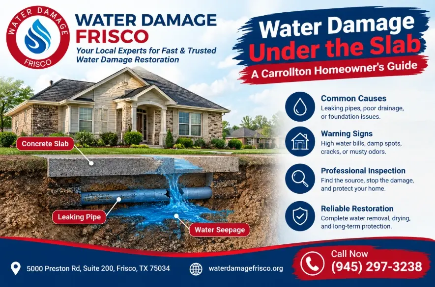 What Happens During Under-Slab Water Damage Restoration in Carrollton