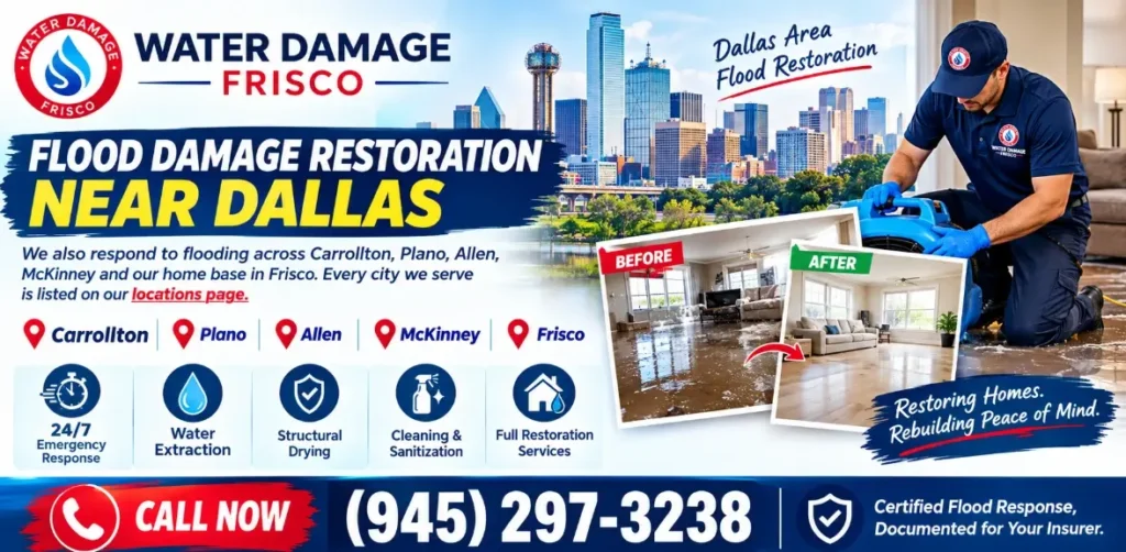 Certified flood response, documented for your insurer.