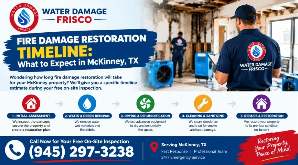 Fire Damage Restoration Timeline McKinney TX