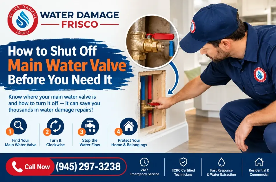How to Shut Off Main Water Valve Frisco