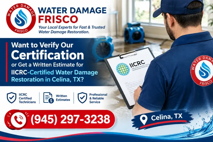 IICRC Certified Water Damage Restoration Celina