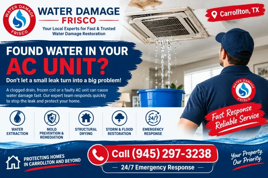 The Most Common Causes of AC Leaks in Carrollton, TX
