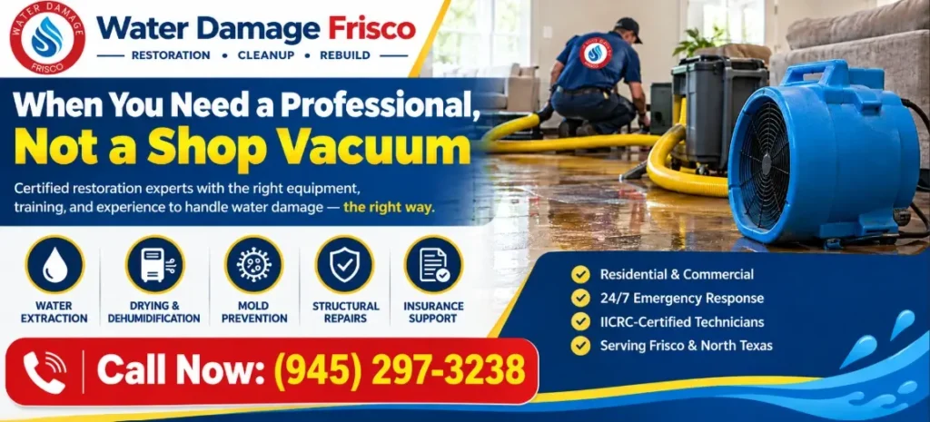 When You Need a Professional, Not a Shop Vacuum
