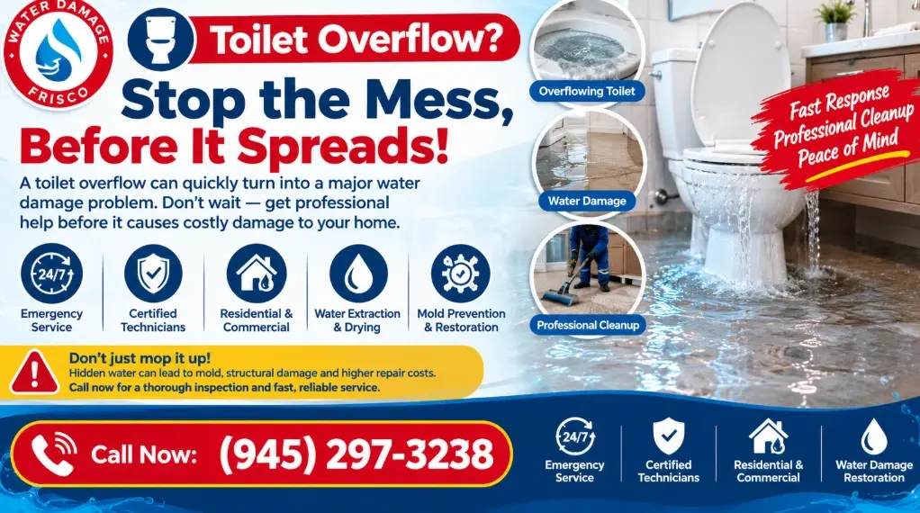 When a Toilet Overflow Needs Professional Restoration