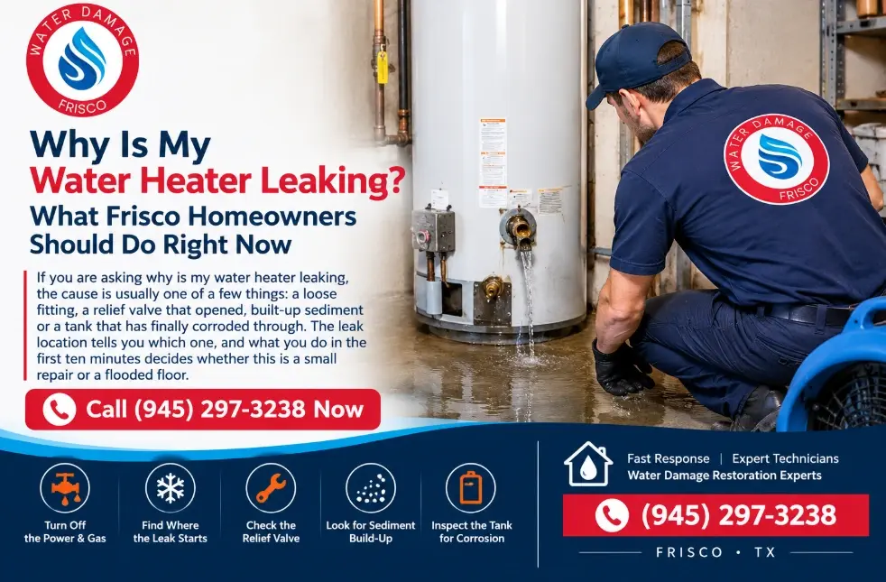 Why Is My Water Heater Leaking? Match the Leak Location to the Cause