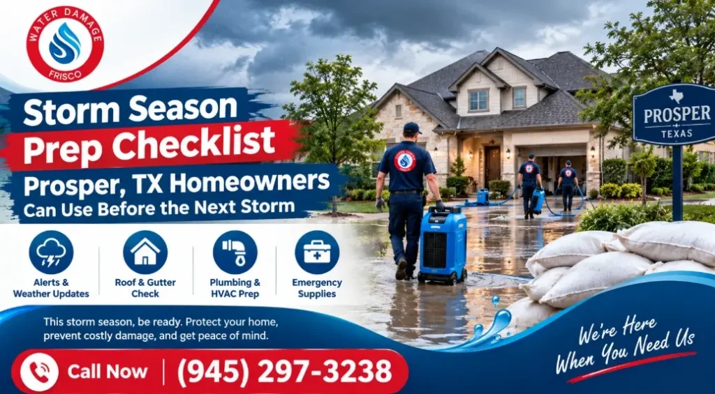storm season prep checklist Prosper TX
